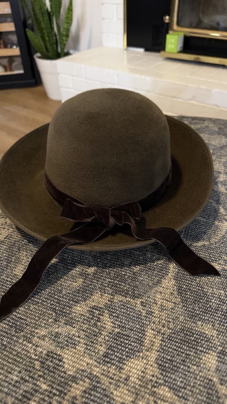 Vintage Helen Kaminski Brown Felt Hat